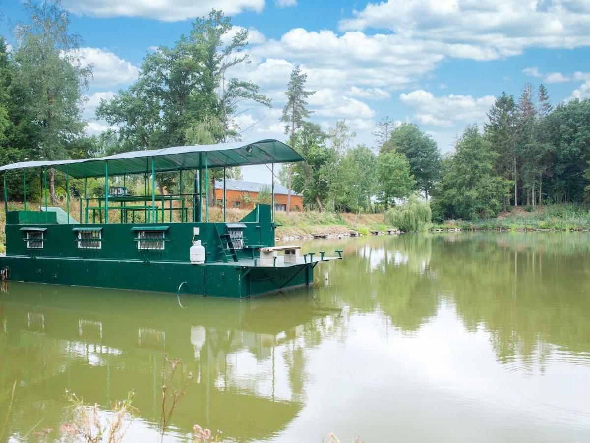 Comfy Houseboat In Florennes Next To The Forest Exterior photo