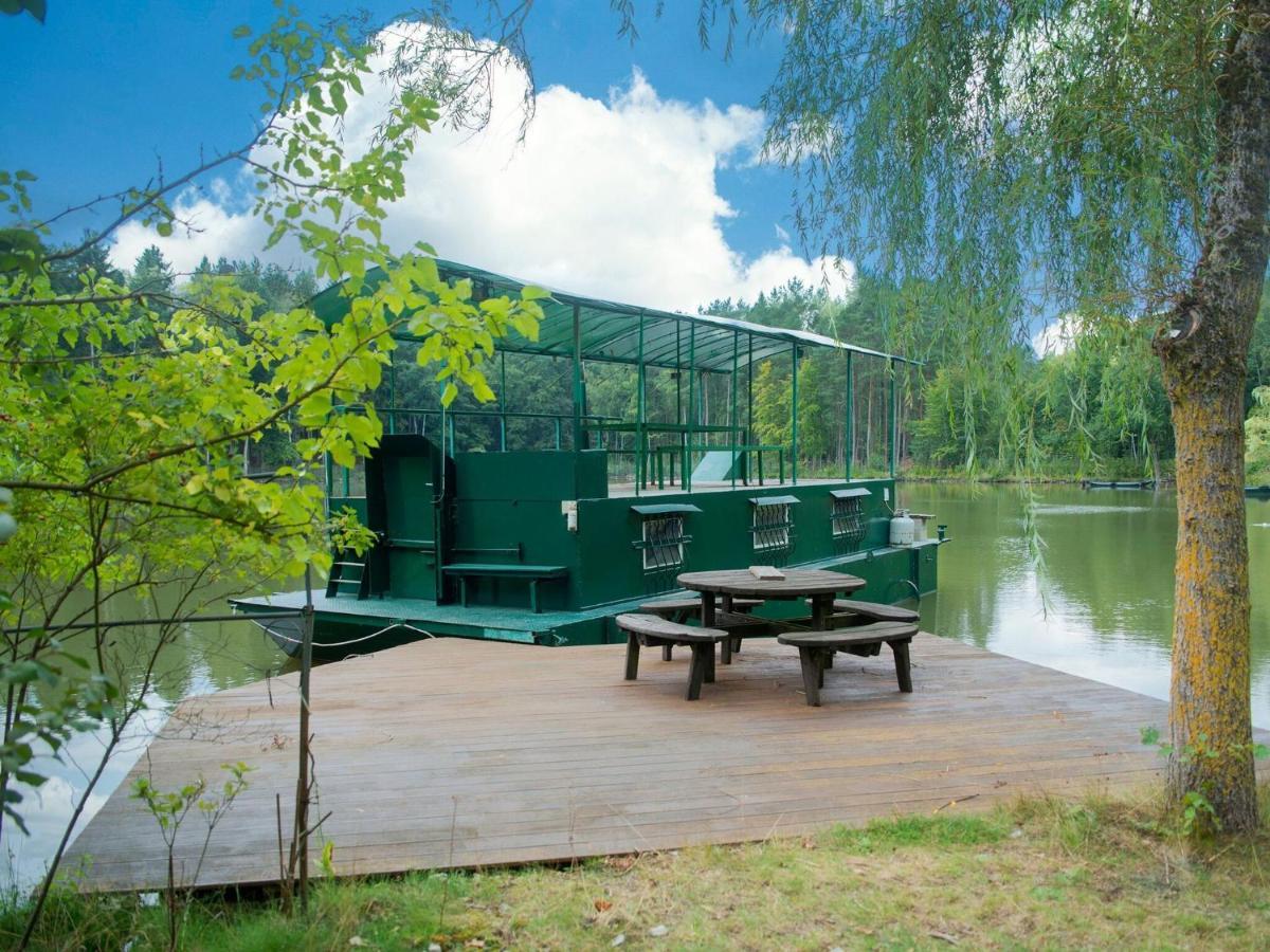 Comfy Houseboat In Florennes Next To The Forest Exterior photo