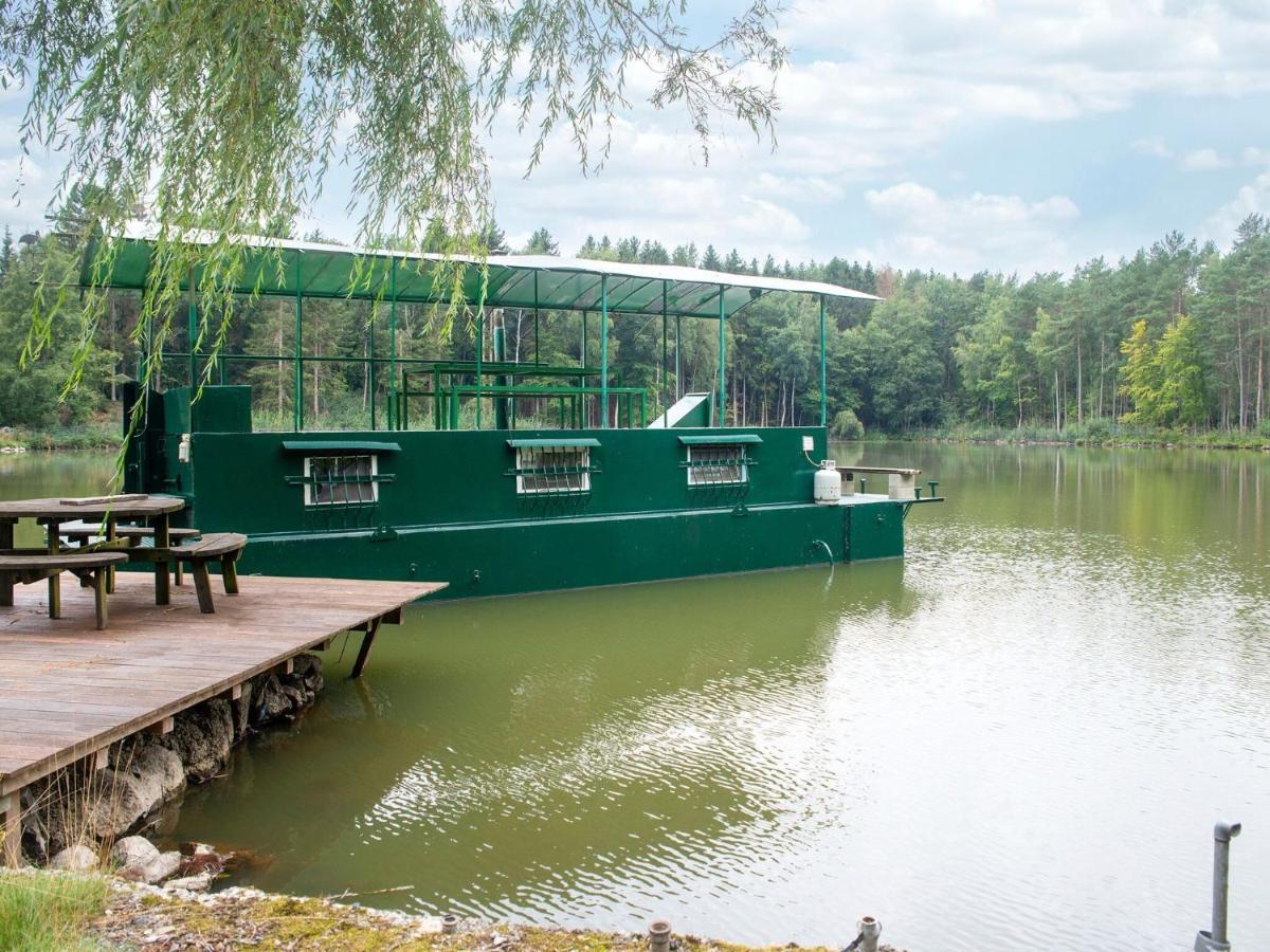 Comfy Houseboat In Florennes Next To The Forest Exterior photo